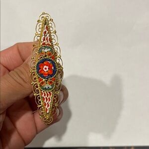 Vintage micro mosaic Brooch